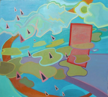 Felelőtlen ősrobbanás/ Unresponsible big bang olaj, vászon/oil on canvas 80x90 cm